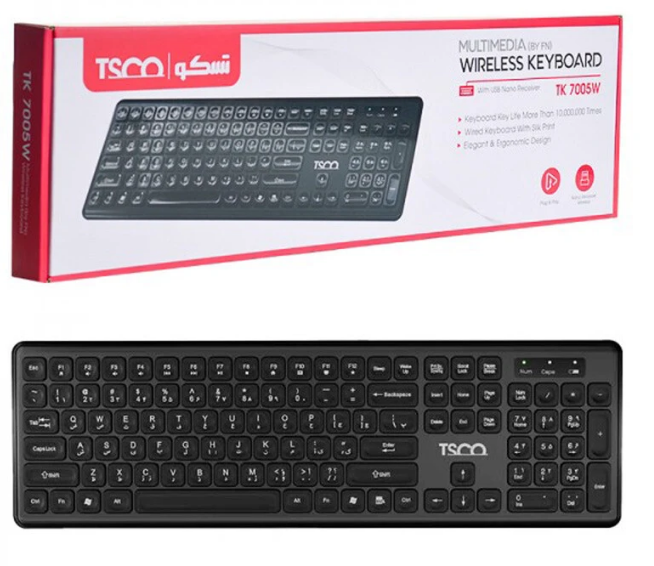 کیبورد بی سیم تسکو TK 7005W