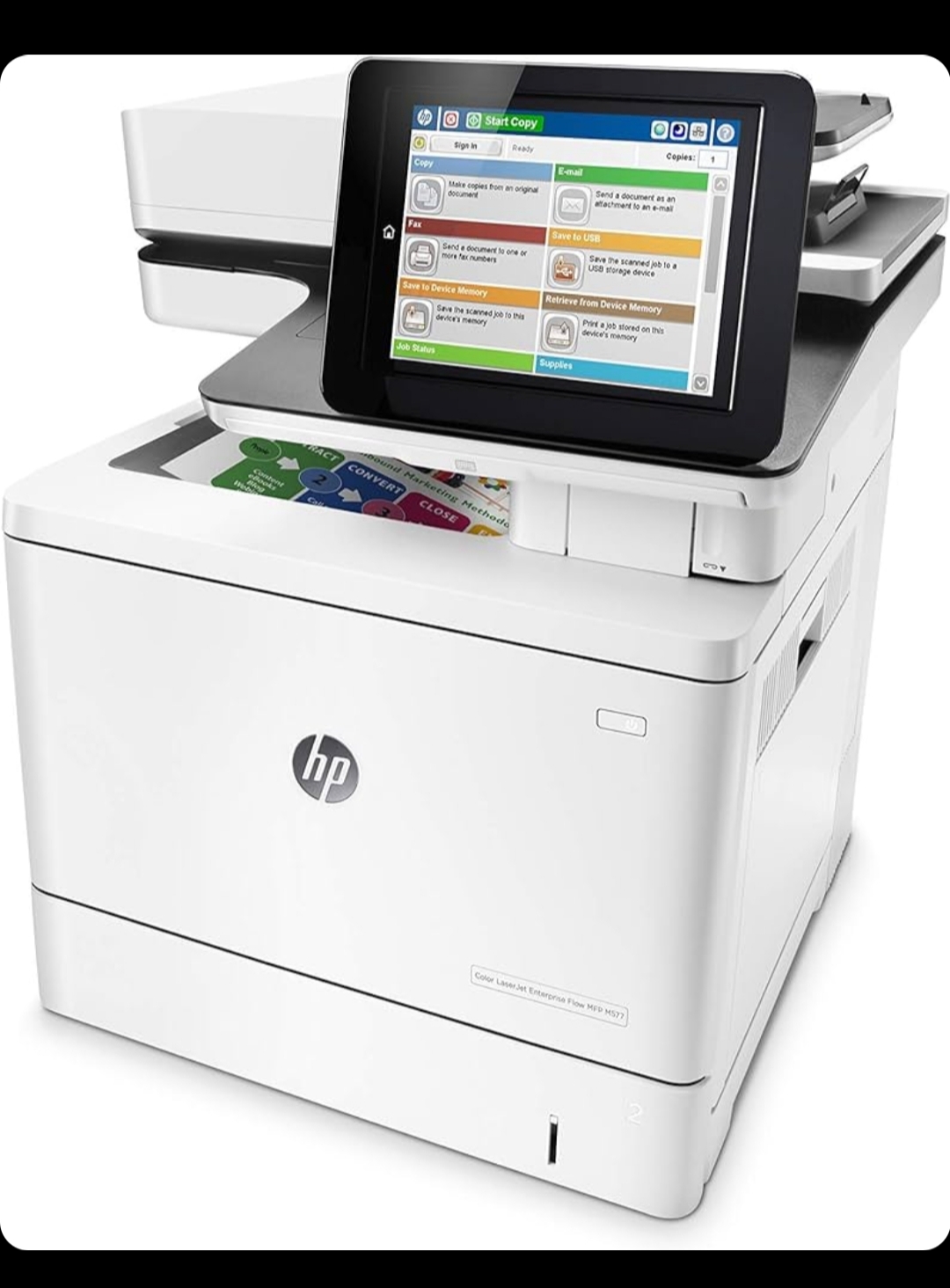 پرینتر رنگی چند کاره اچ پی HP LaserJet Flow MFP M577 (استوک)