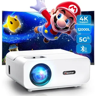 ویدیو پروژکتور Giaomar مدل C12 کیفیت UHD با شدت نور ۱۲۰۰۰ لومن