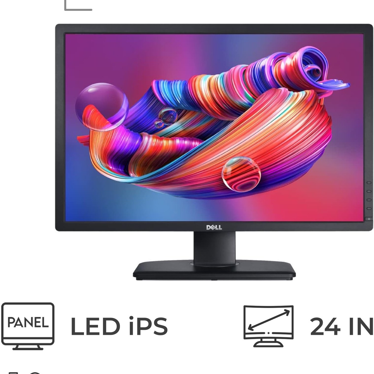مانیتور دل ۲۴ اینچ UltraSharp U2412M | IPS حرفه‌ای ۱۶:۱۰ – استوک